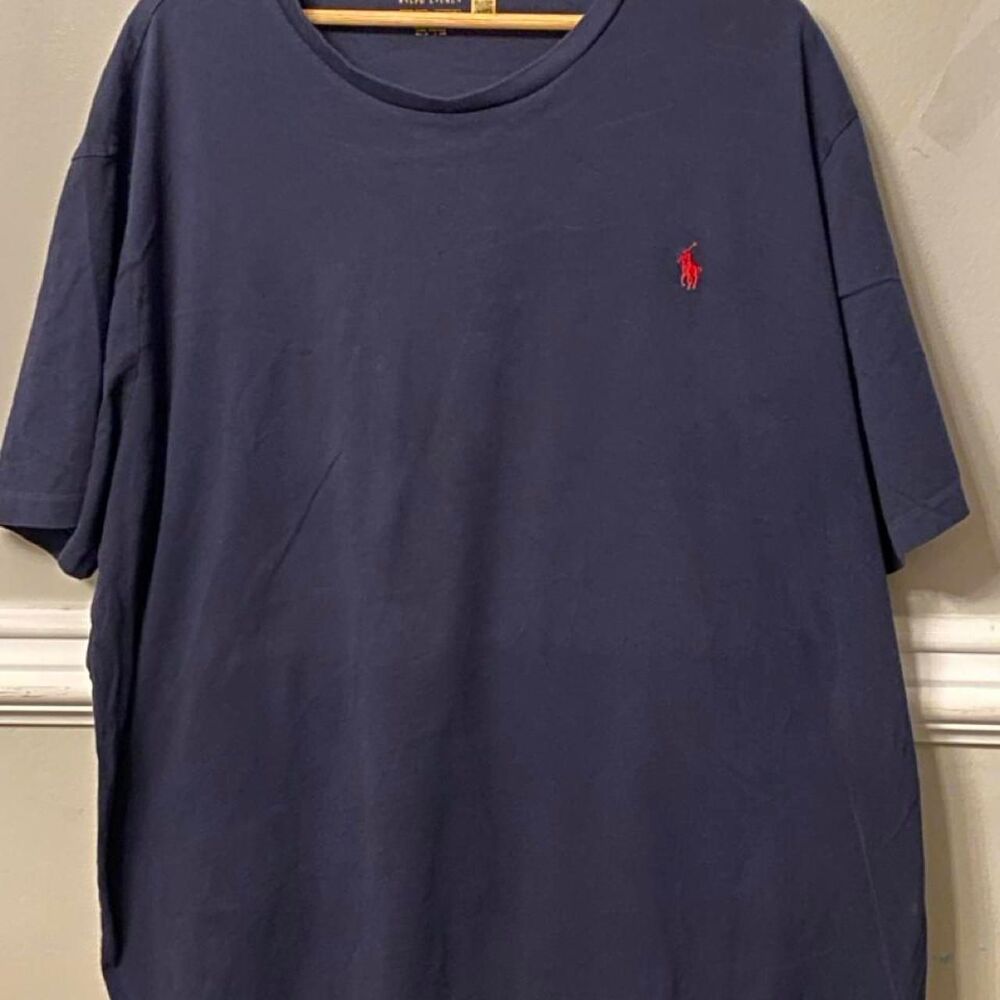 Polo-ralph-lauren Men's Navy and Blue T-shirt